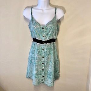 Urban Outfitters Cope Mint Green Paisley Dress